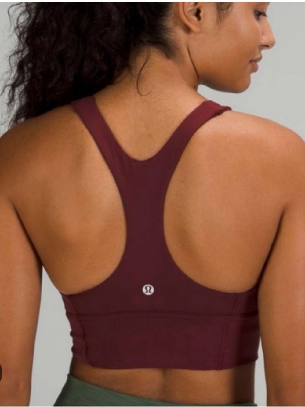 lululemon athletica Women's Maroon Racerback Sports Bra